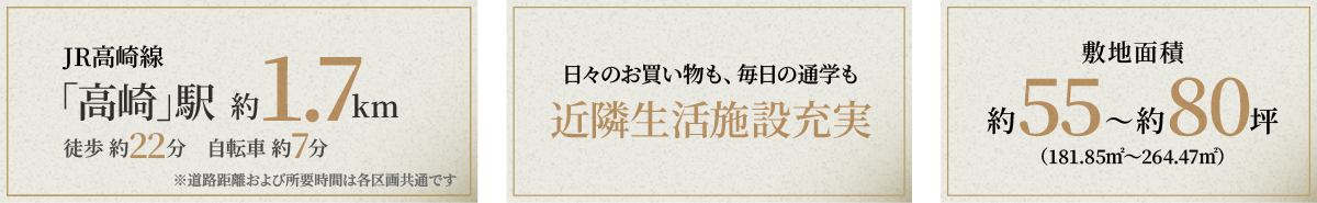高崎駅まで約1.7km